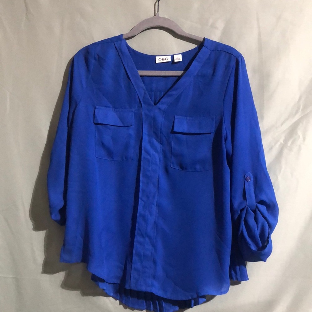 Cato blue blouse size S